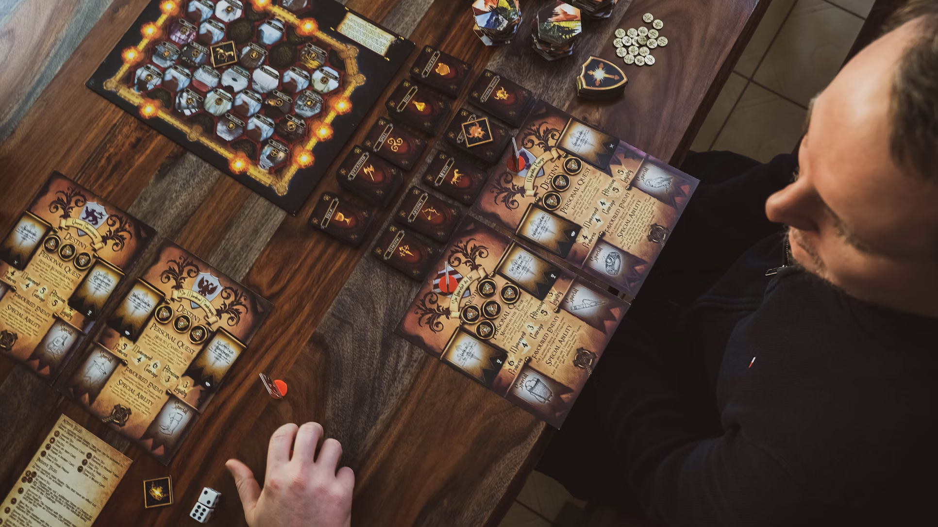 Extensive board games collection at Warm Table Café
